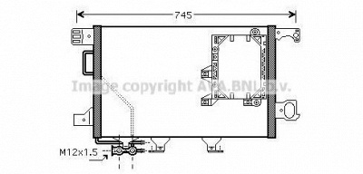 AVA QUALITY COOLING ms5391d -  Конденсатор, кондиционер